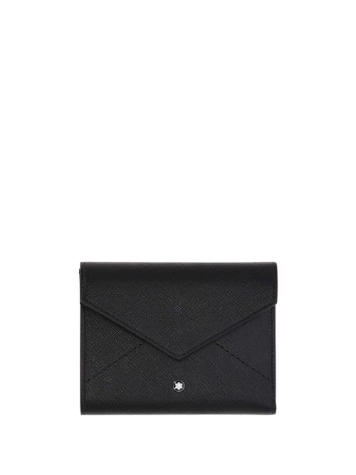 Black Saffiano leather envelope Mont Blanc | 198225X